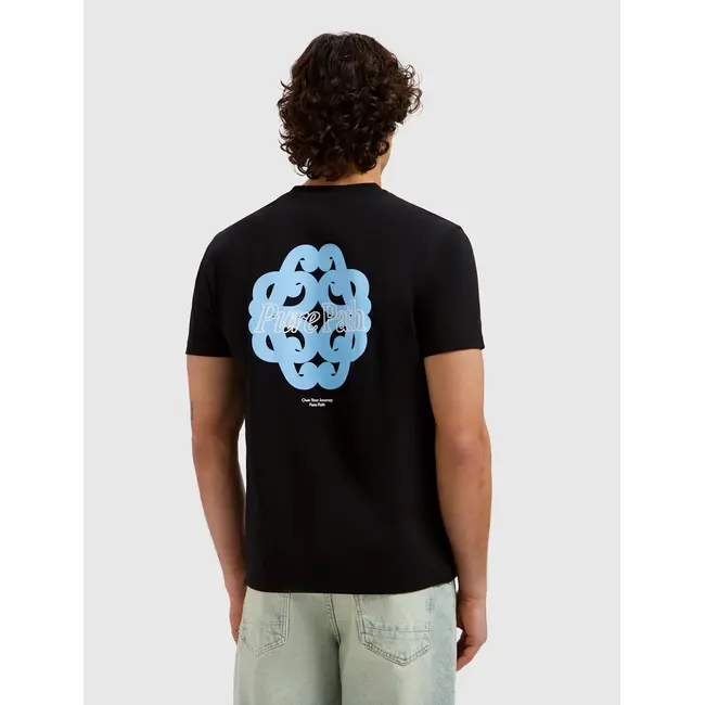 PURE PATH BOLD EMBLEM T-SHIRT BLACK