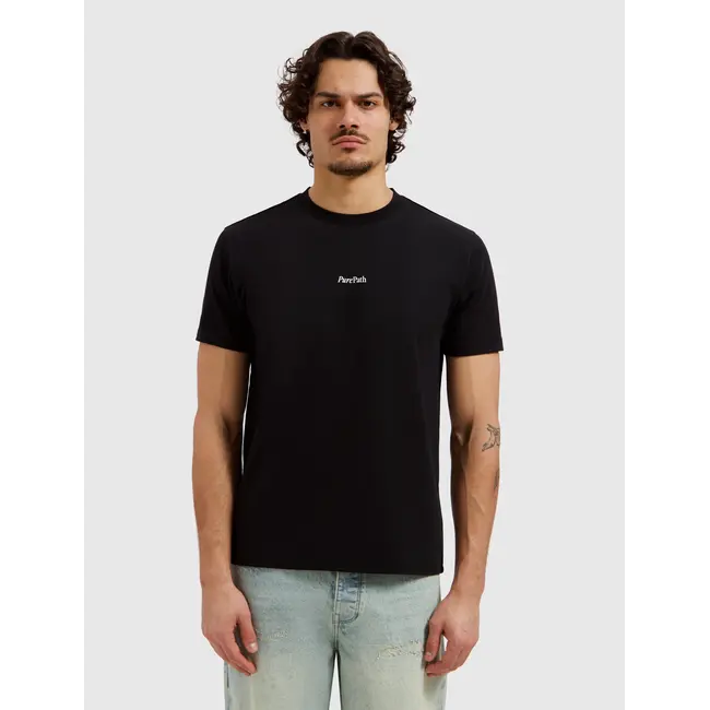 PURE PATH BOLD EMBLEM T-SHIRT BLACK