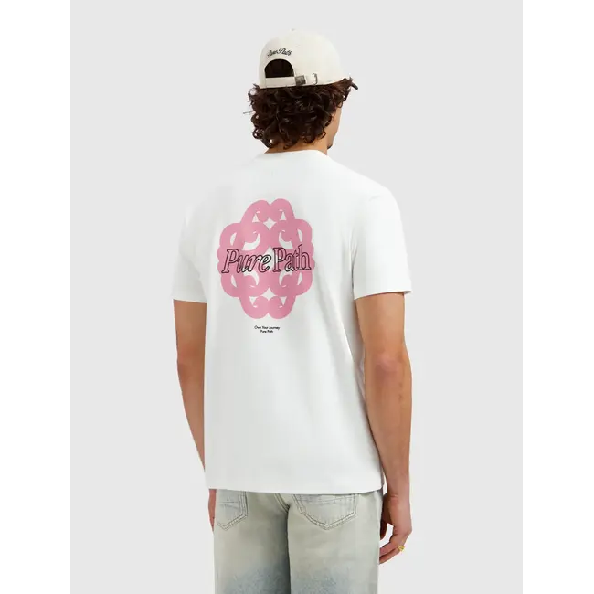 PURE PATH BOLD EMBLEM T-SHIRT OFF WHITE