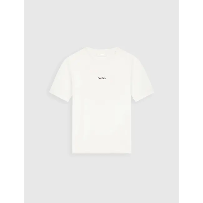 PURE PATH BOLD EMBLEM T-SHIRT OFF WHITE