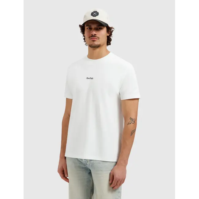 PURE PATH BOLD EMBLEM T-SHIRT OFF WHITE
