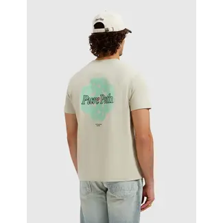 PURE PATH BOLD EMBLEM T-SHIRT SAND