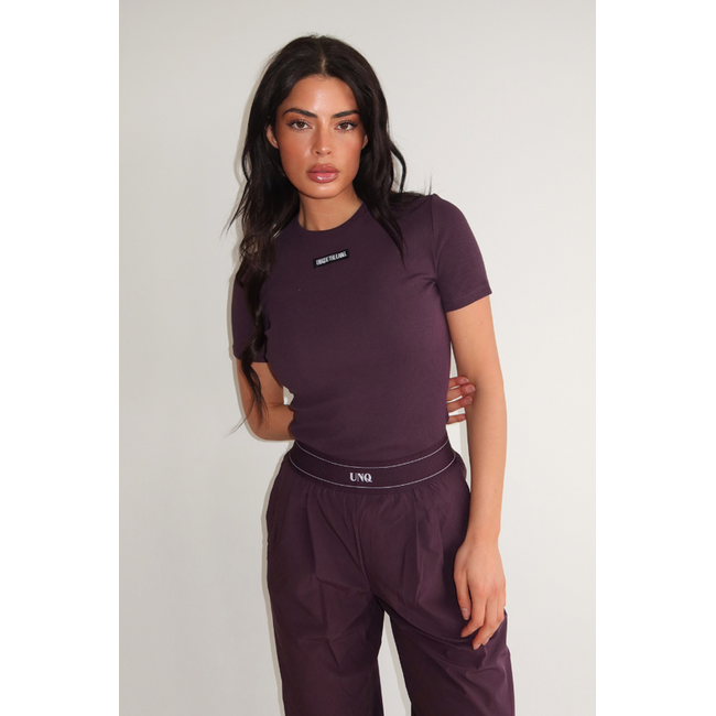Unique the Label JILL SHORT SLEEVE DEEP BERRY