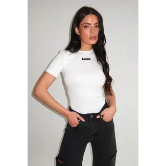 Unique the Label JILL SHORT SLEEVE CREME WHITE