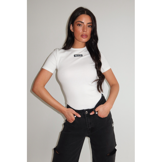 Unique the Label JILL SHORT SLEEVE CREME WHITE