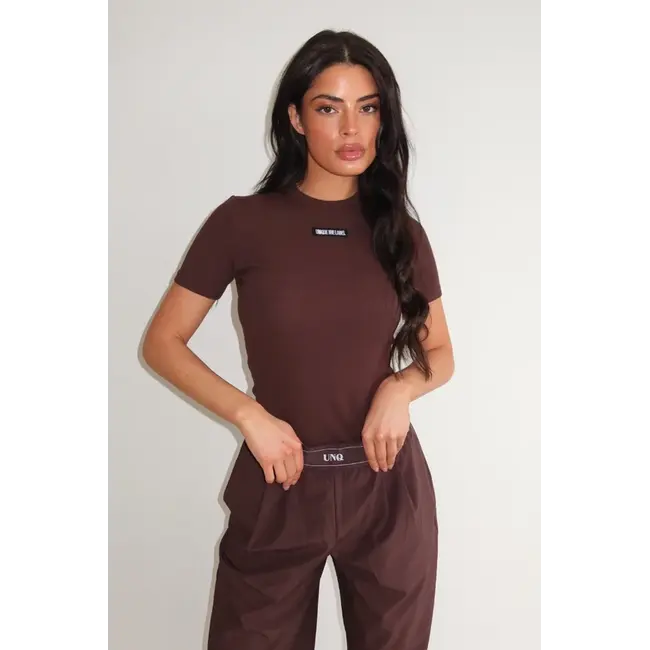 Unique the Label JILL SHORT SLEEVE CACAO