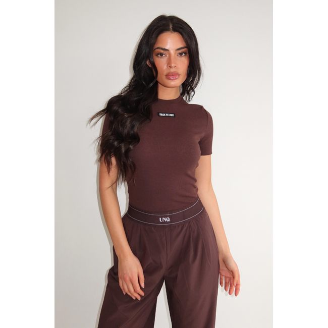 Unique the Label JILL SHORT SLEEVE CACAO