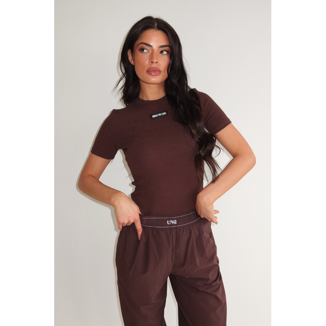 Unique the Label JILL SHORT SLEEVE CACAO