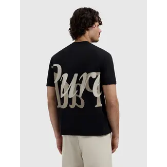 PURE PATH MIRROR LOGO T-SHIRT BLACK