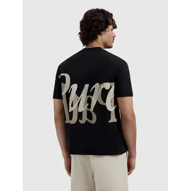 PURE PATH MIRROR LOGO T-SHIRT BLACK