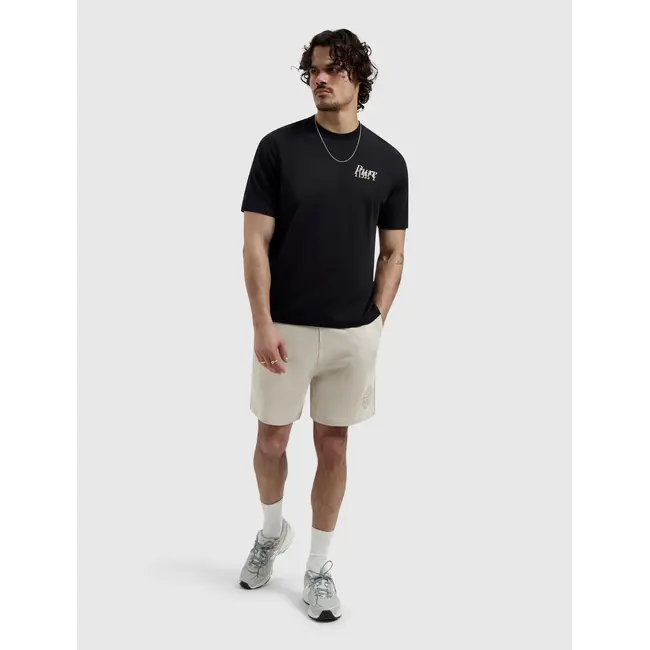 PURE PATH MIRROR LOGO T-SHIRT BLACK