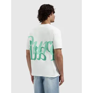 PURE PATH MIRROR LOGO T-SHIRT OFF WHITE