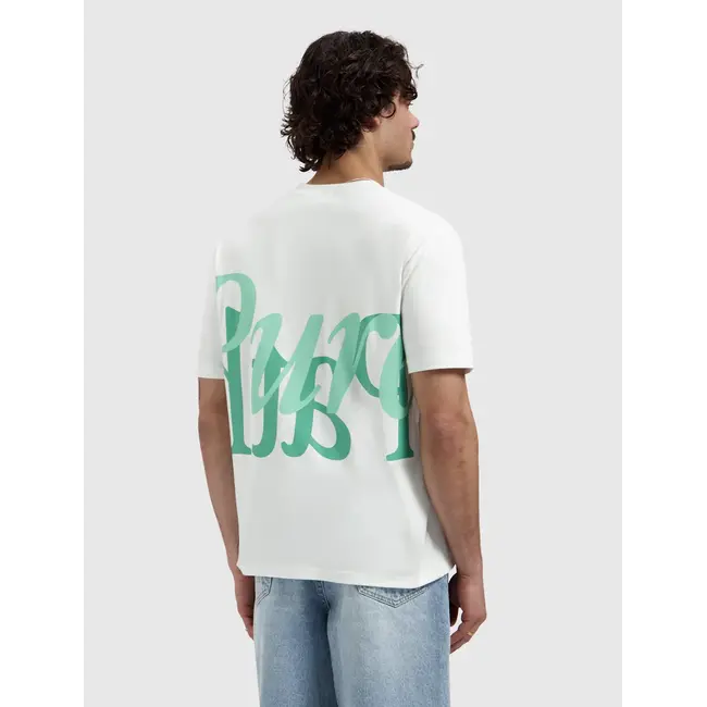 PURE PATH MIRROR LOGO T-SHIRT OFF WHITE