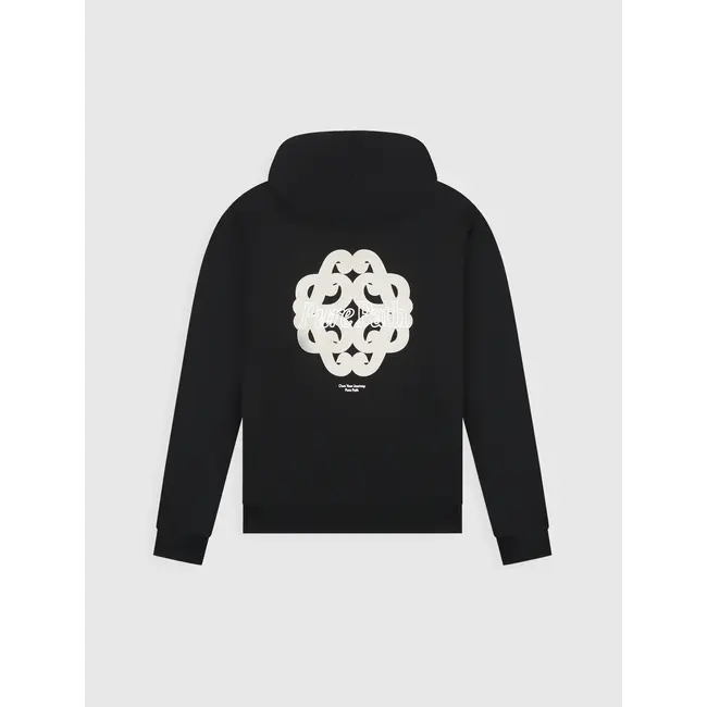 PURE PATH BOLD EMBLEM HOODIE BLACK