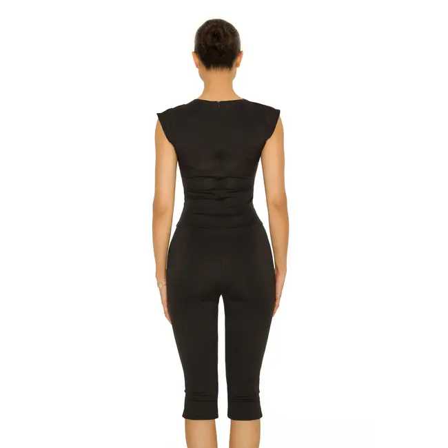 L.A Sisters CAPRI JUMPSUIT BLACK