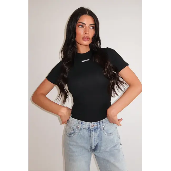Unique the Label JACKY SHORT SLEEVE BLACK/BLACK