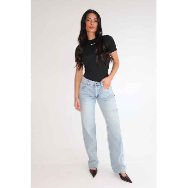 Unique the Label JACKY SHORT SLEEVE BLACK/BLACK