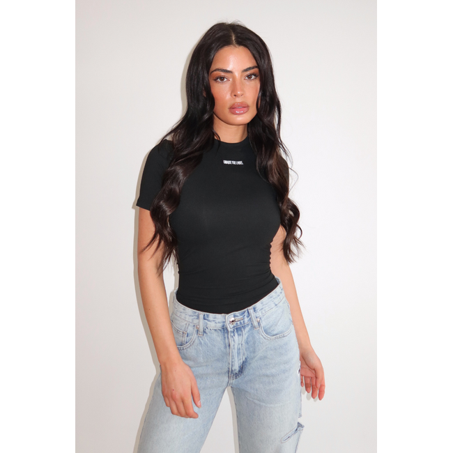 Unique the Label JACKY SHORT SLEEVE BLACK/BLACK