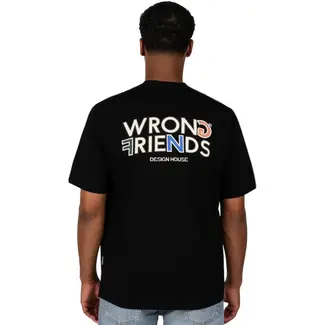 WRONG FRIENDS BROOKS T-SHIRT BLACK