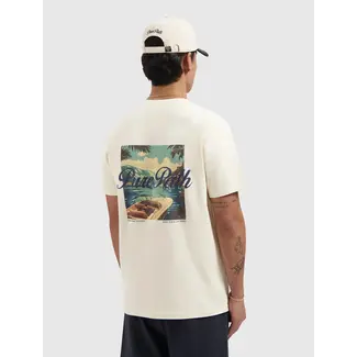 PURE PATH RIVA VIEW T-SHIRT ECRU