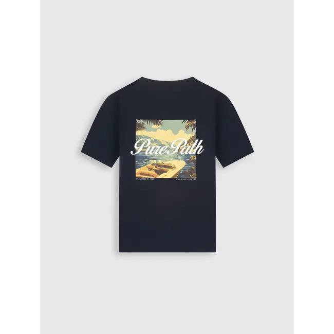 PURE PATH RIVA VIEW T-SHIRT DARK NAVY