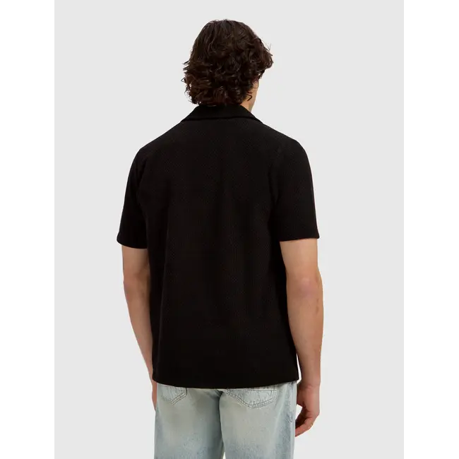 PURE PATH HONEYCOMB SHORTSLEEVE SHIRT BLACK