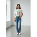 MOMO Fashion T-SHIRT PAPAYA WHITE ( ONE SIZE )