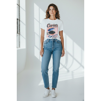 MOMO Fashion T-SHIRT CAVIAR WHITE ( ONE SIZE )