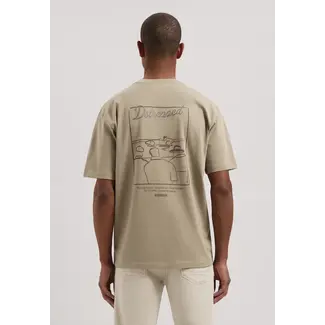 Dstrezzed COLLIN ARTWORK TEE VINTAGE KHAKI