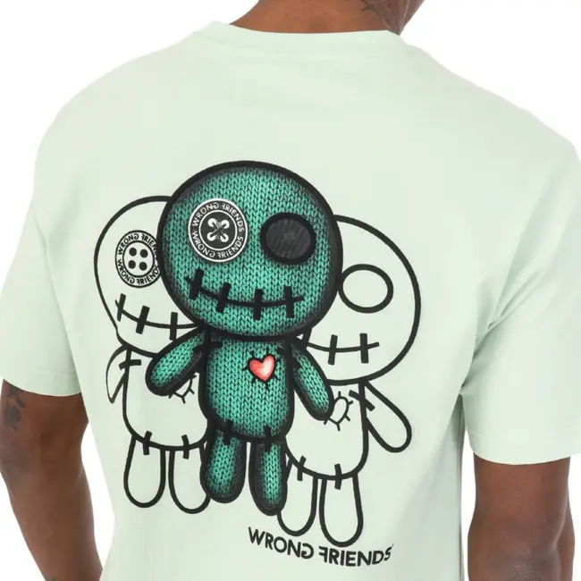 WRONG FRIENDS MAUPIN T-SHIRT LIGHT GREEN