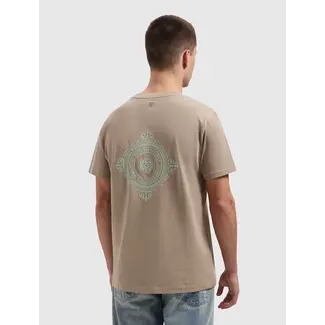 PURE PATH FAMILY CREST T-SHIRT TAUPE