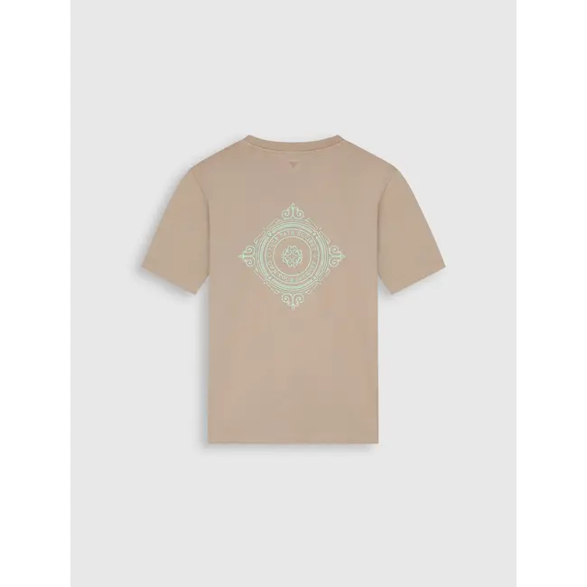 PURE PATH FAMILY CREST T-SHIRT TAUPE