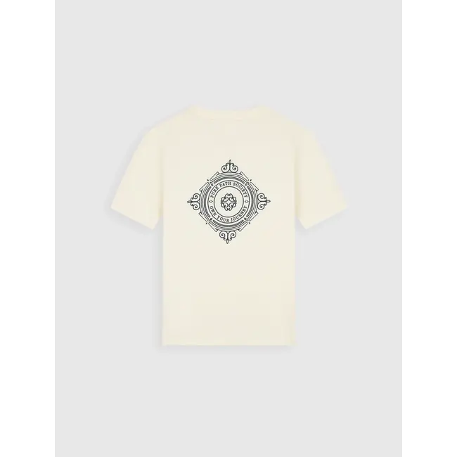 PURE PATH FAMILY CREST T-SHIRT ECRU