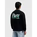 PURE PATH MIRROR LOGO LONGSLEEVE T-SHIRT BLACK