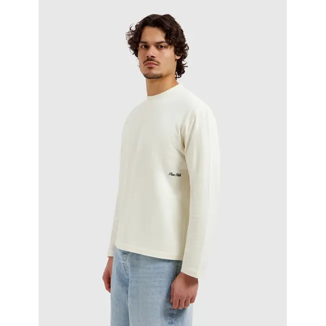 PURE PATH ITALIEN DREAM LONGSLEEVE T-SHIRT ECRU