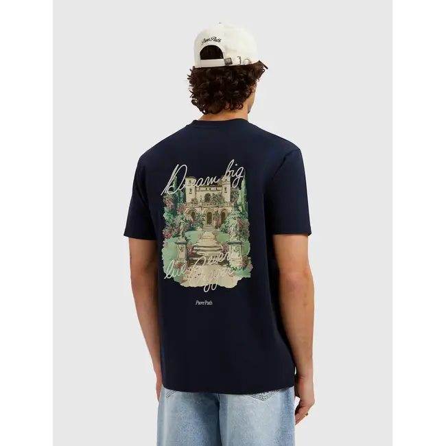 PURE PATH DREAM MANSION T-SHIRT DARK NAVY