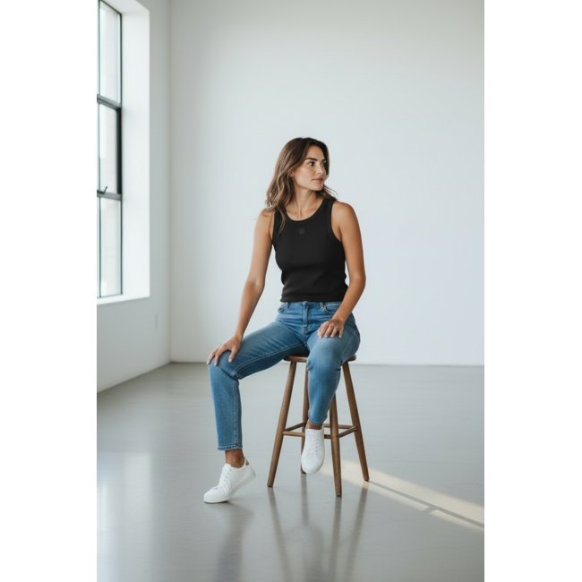 MOMO Fashion SINGLET LOEVE BLACK