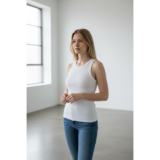 MOMO Fashion SINGLET LOEVE WHITE