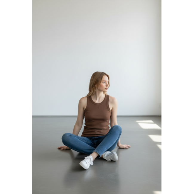 MOMO Fashion SINGLET LOEVE BROWN