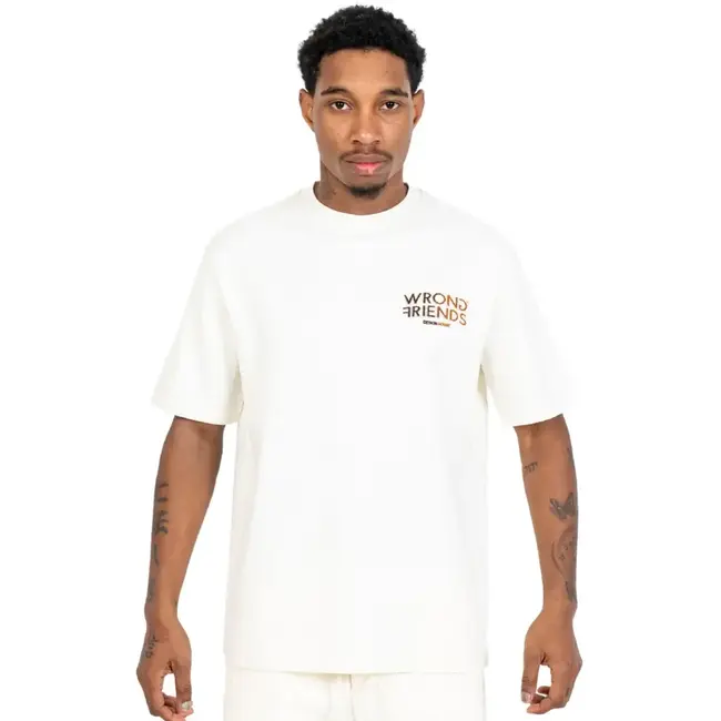 WRONG FRIENDS SIMI VALLEY T-SHIRT BEIGE/BROWN