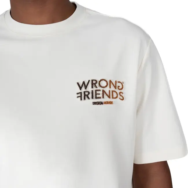 WRONG FRIENDS SIMI VALLEY T-SHIRT BEIGE/BROWN