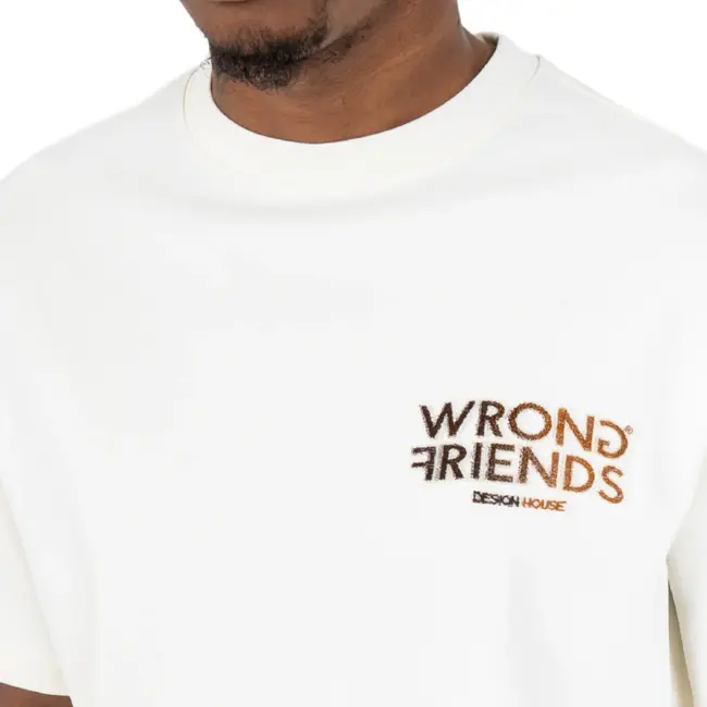 WRONG FRIENDS SIMI VALLEY T-SHIRT BEIGE/BROWN