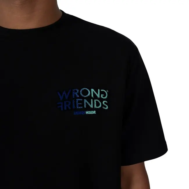 WRONG FRIENDS SIMI VALLEY T-SHIRT BLACK/BLUE