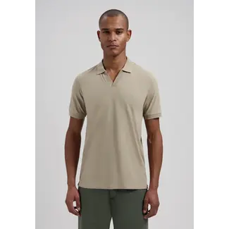 Dstrezzed BOWIE V-NECK POLO VINTAGE KHAKI
