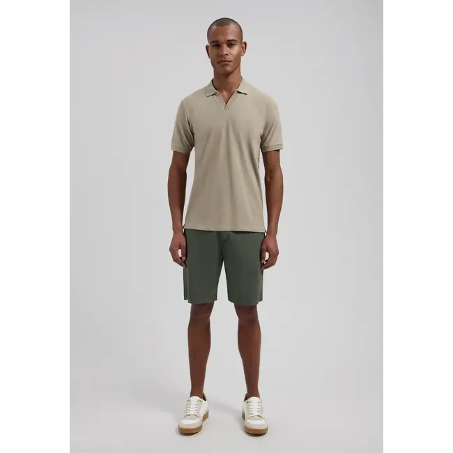 Dstrezzed BOWIE V-NECK POLO VINTAGE KHAKI