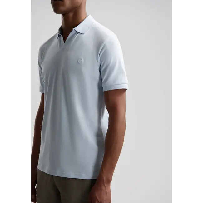 Dstrezzed BOWIE V-NECK POLO LIGHT BLUE