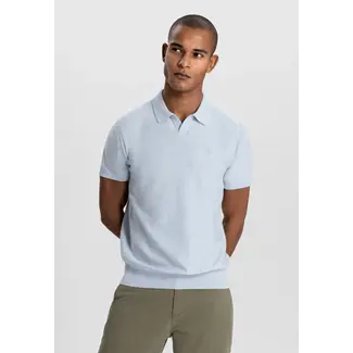 Dstrezzed MERCURY SHORT SLEEVE POLO LIGHT BLUE