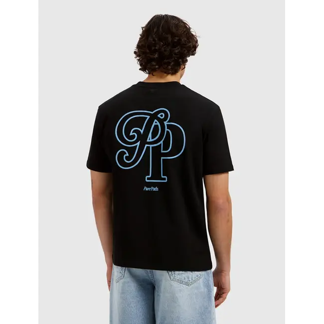 PURE PATH INITIALS T-SHIRT BLACK