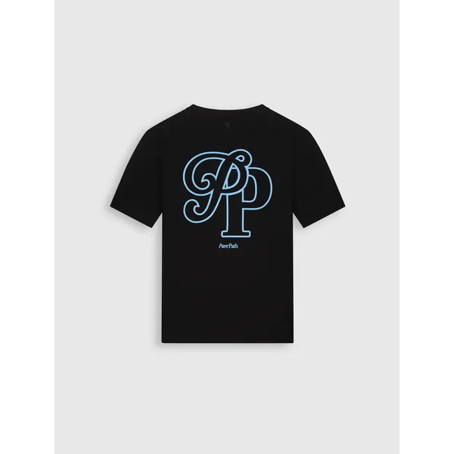 PURE PATH INITIALS T-SHIRT BLACK