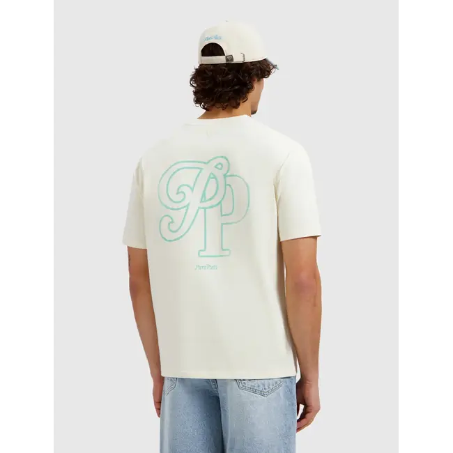 PURE PATH INITIALS T-SHIRT ECRU